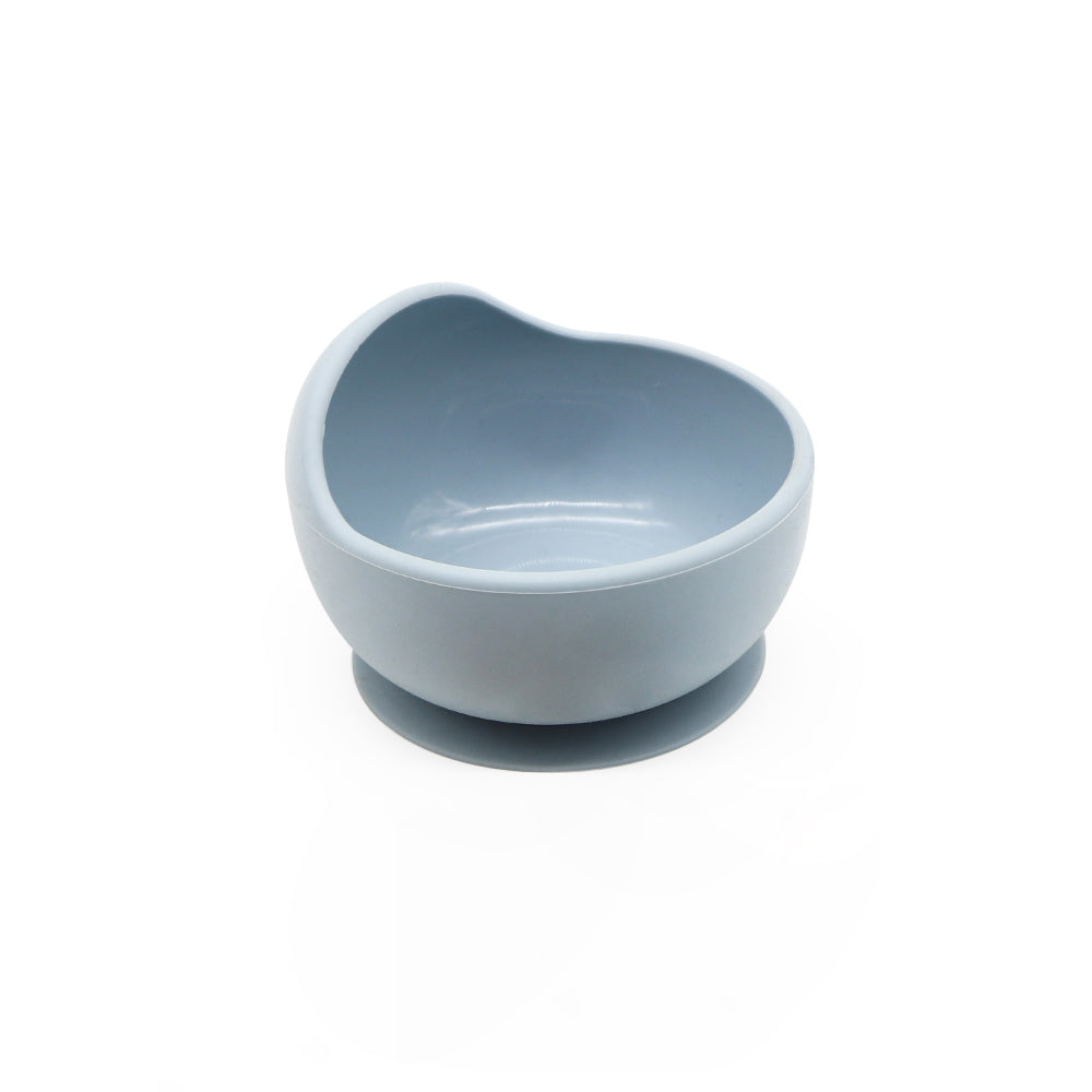 Dusty Blue Silicone Suction Bowl