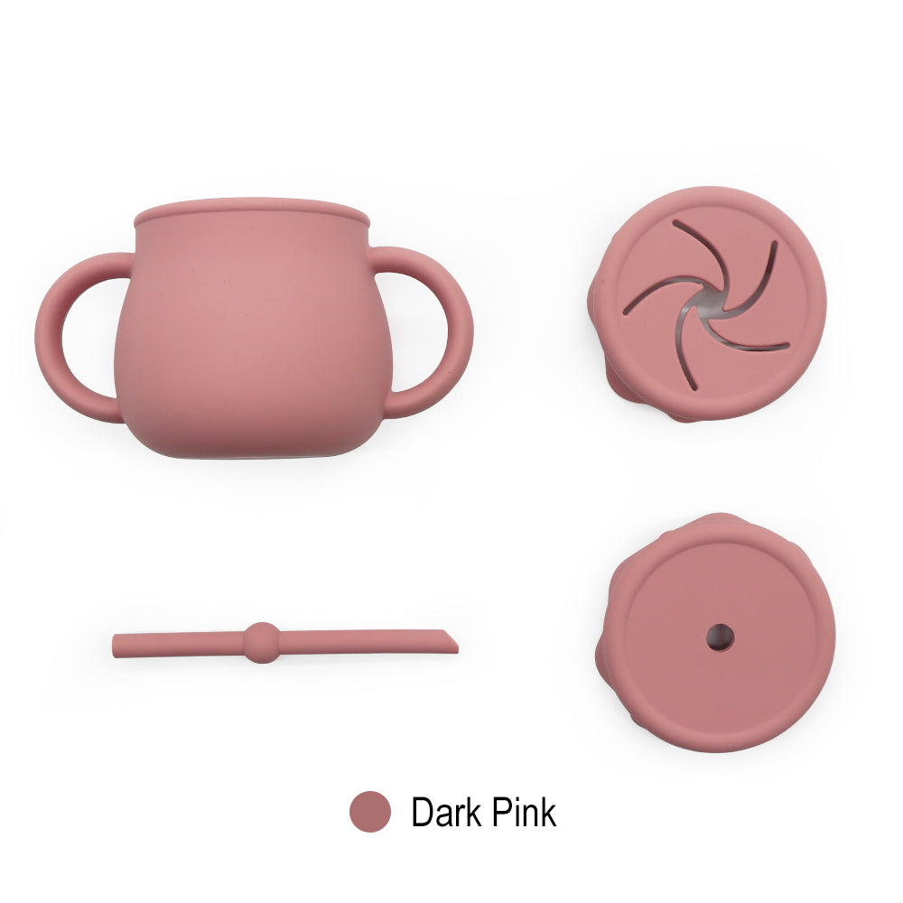 Dark Pink Silicone  3-in-1 Honey Pot Cup