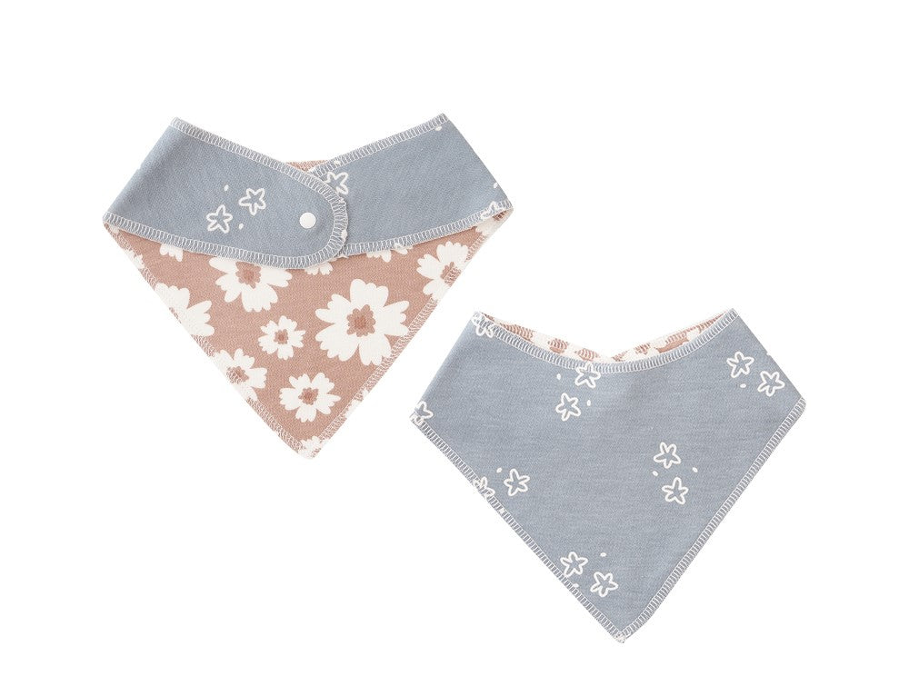 Hello Chester Bamboo Cotton Bib - Floral Stars