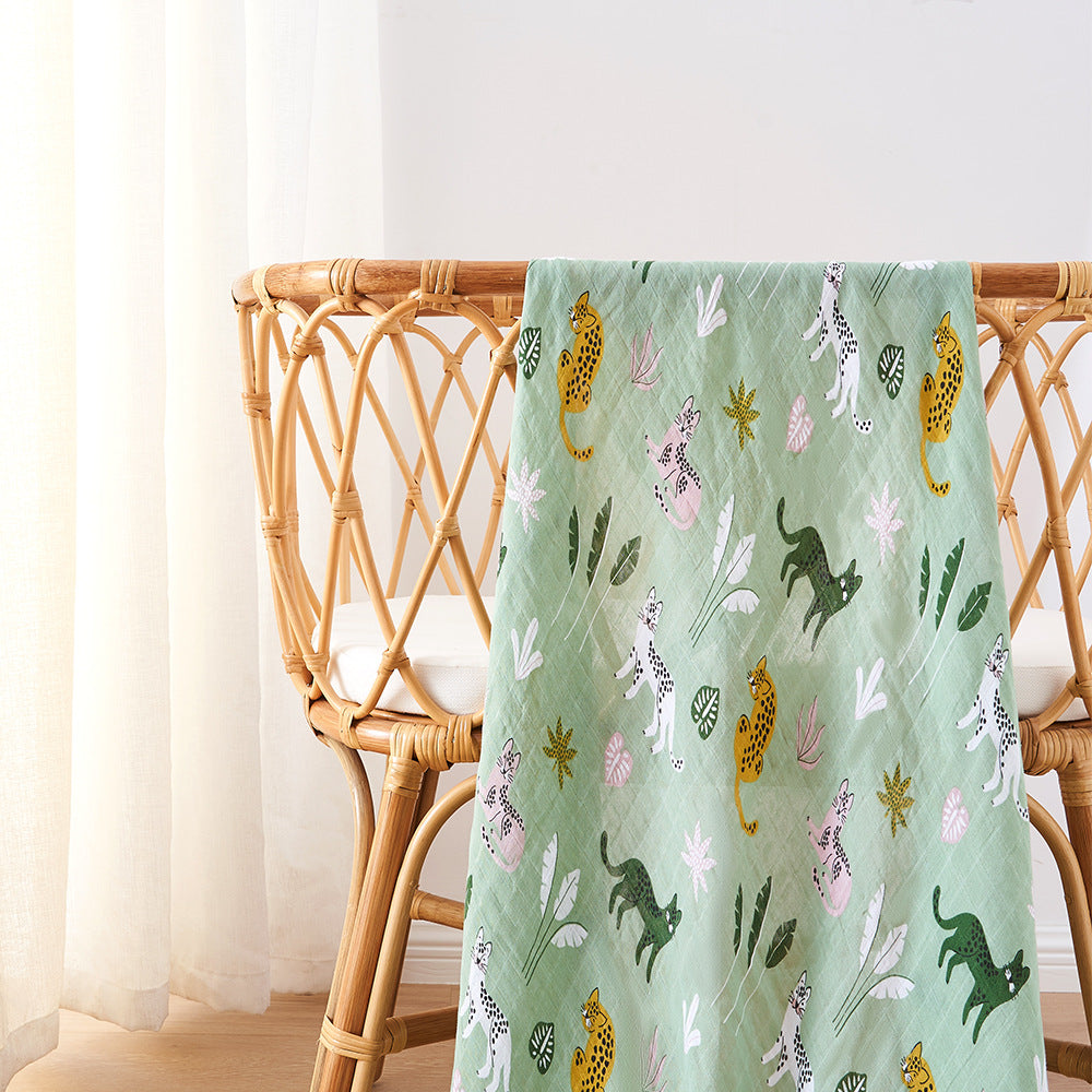 Muslin Swaddle Blanket - Jungle