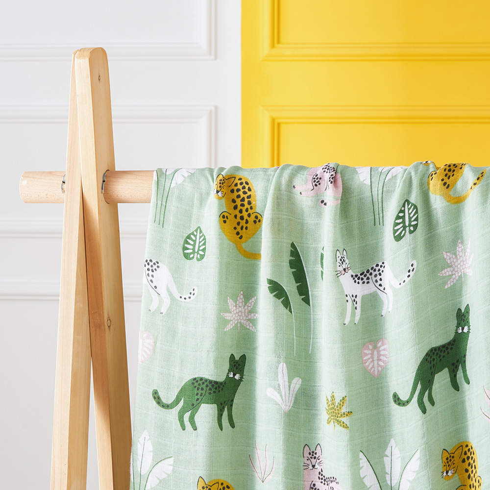 Muslin Swaddle Blanket - Jungle