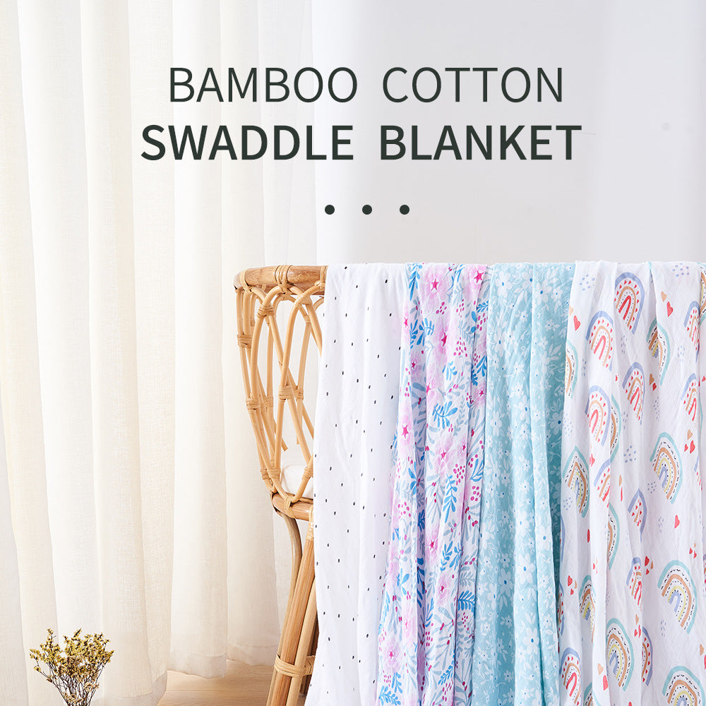 Muslin Swaddle Blanket - Floral