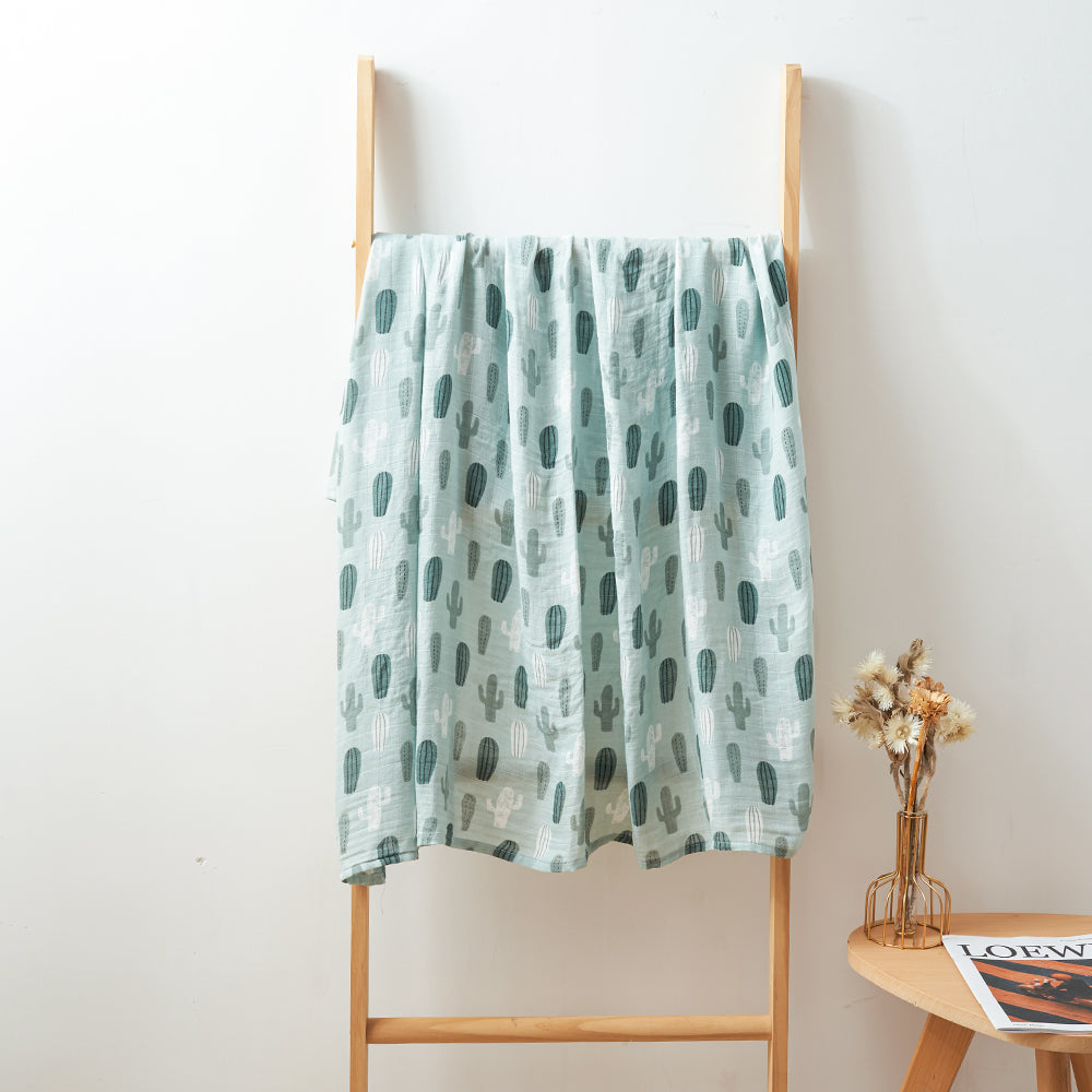 Muslin Swaddle Blanket - Cactus