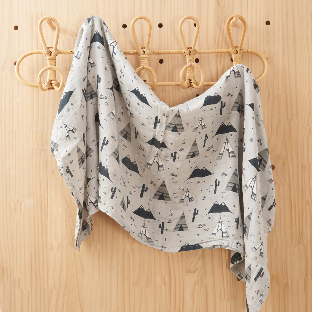 Muslin Swaddle Blanket - Teepee