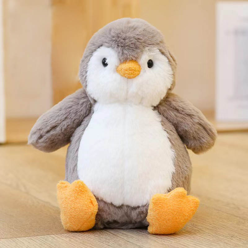 Soft Plush Toy - Grey Penguin