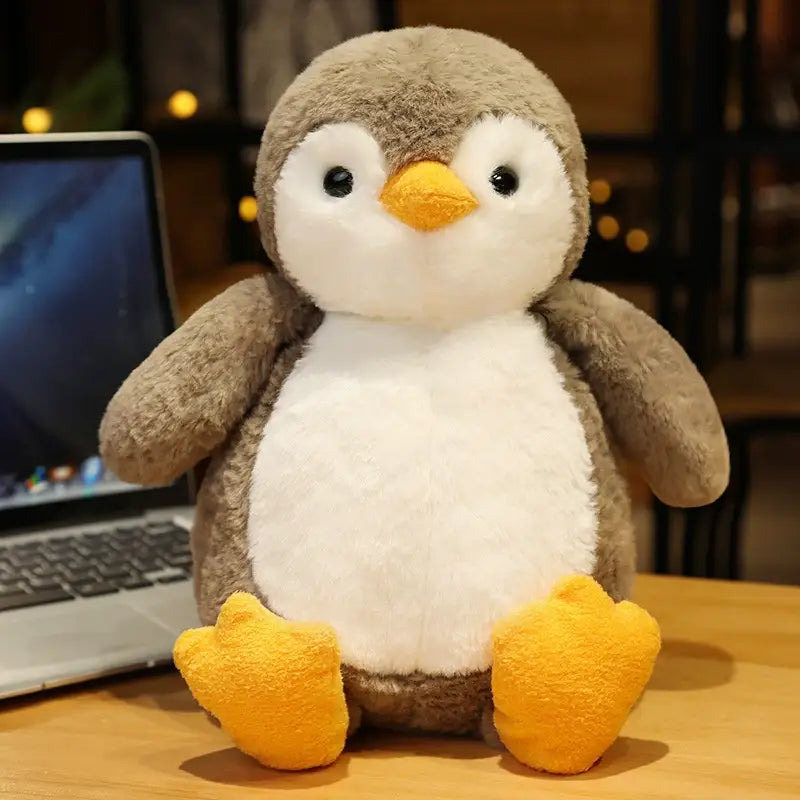 Soft Plush Toy - Grey Penguin